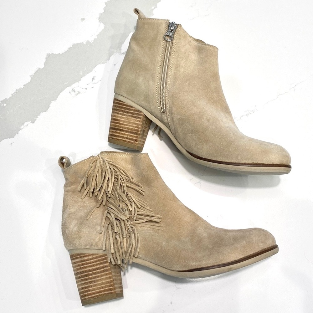 Matisse Suede Fringe Booties